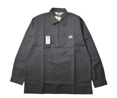 画像1: Ben Davis Long Sleeve Solid 1/2 Zip Shirt Charcoal (1)