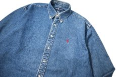 画像2: 90-00s Used Ralph Lauren Denim B/D Shirt (2)