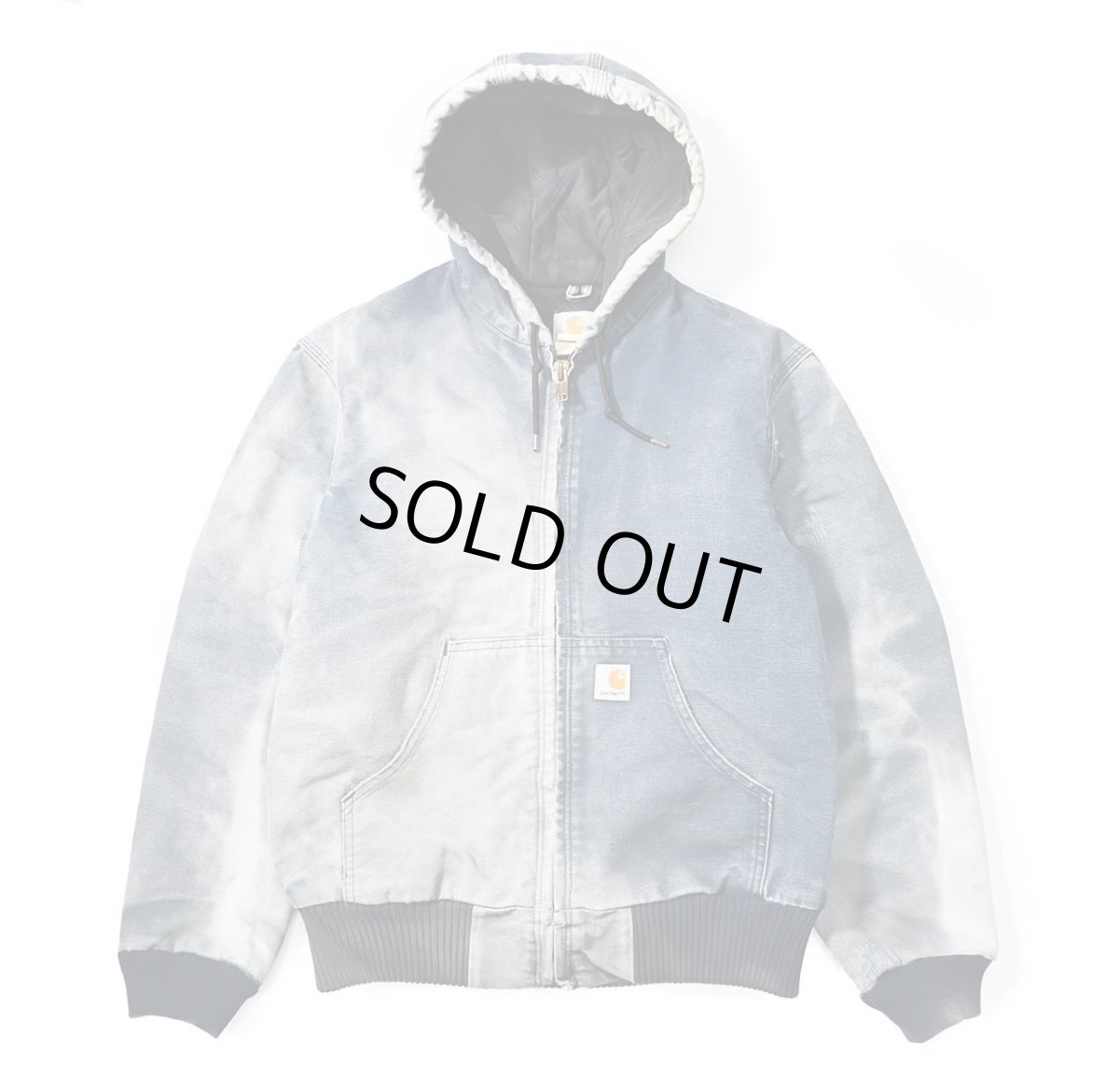 画像1: 03' Used Carhartt Quilted Flannel Lined Active Jacket Navy (1)