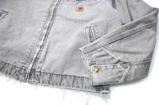 画像5: 04' Used Carhartt Blanket Lined Duck Detroit Jacket Metal Grey made in USA (5)