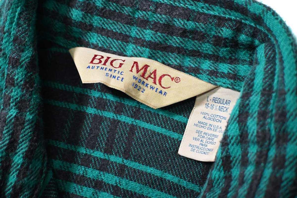 画像4: 80-90s Used Big Mac Heavy Flannel Shirt made in USA (4)