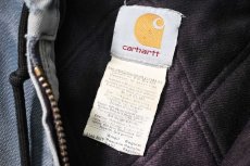 画像5: 03' Used Carhartt Quilted Flannel Lined Active Jacket Navy (5)