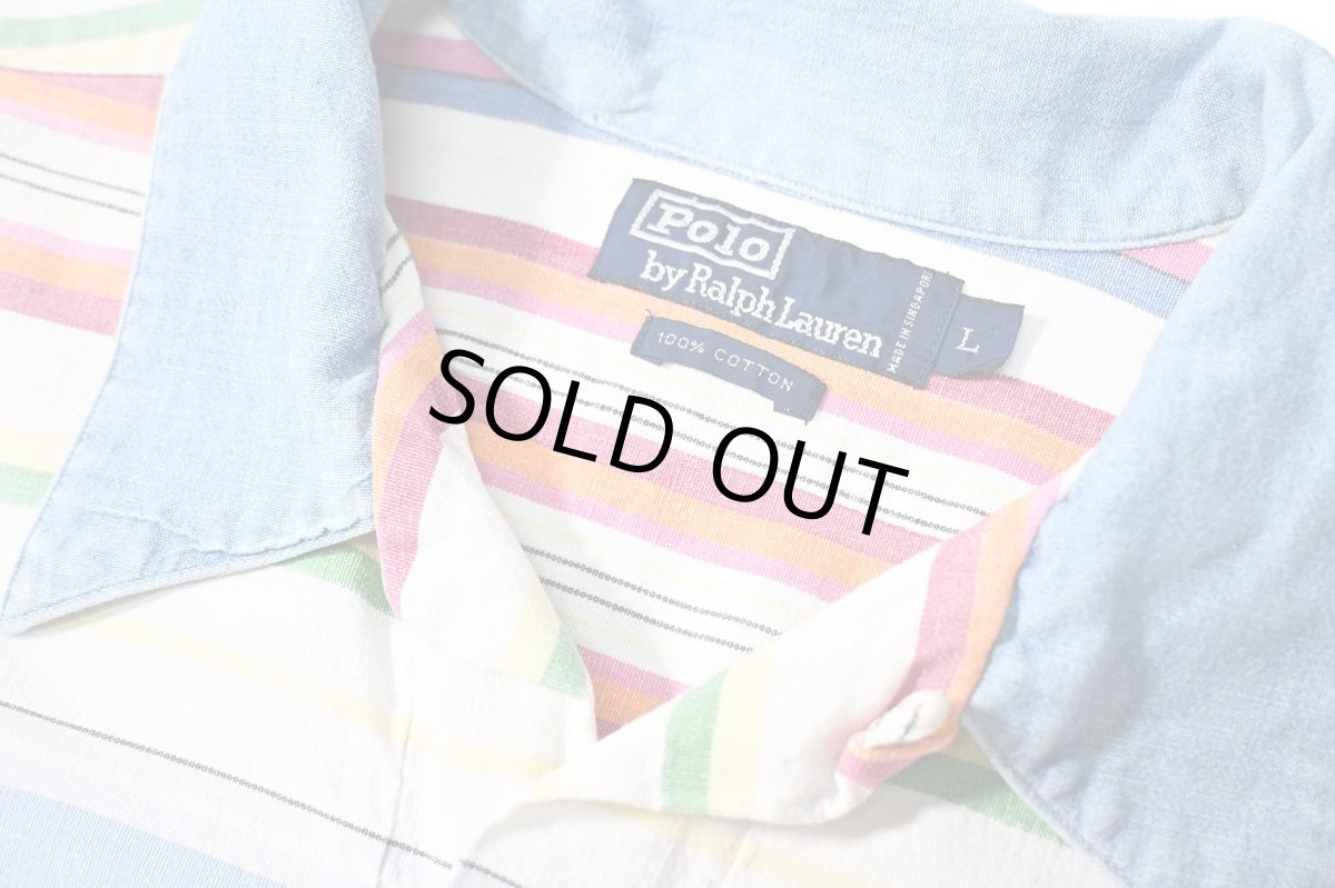 画像3: 90-00s Used Polo Ralph Lauren Short Sleeve Skipper Shirt (3)