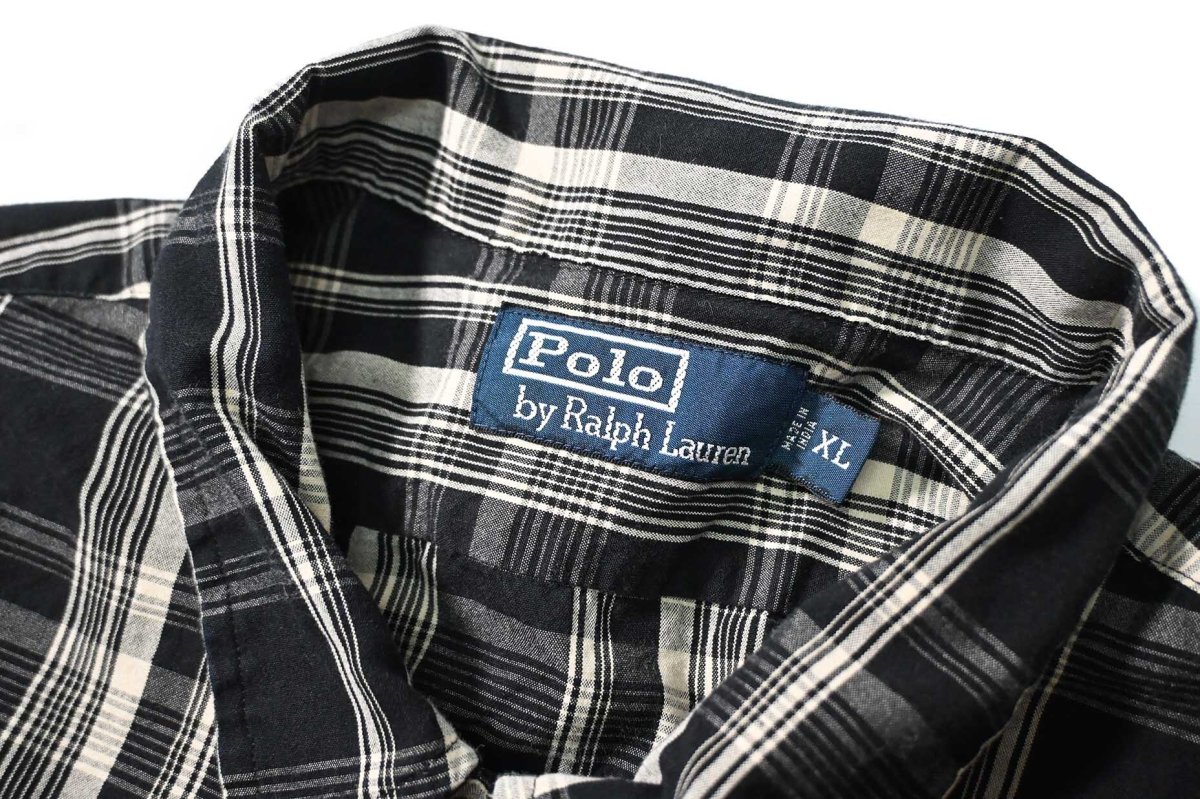 画像4: 90-00s Used Polo Ralph Lauren Pullover Plaid Shirt (4)