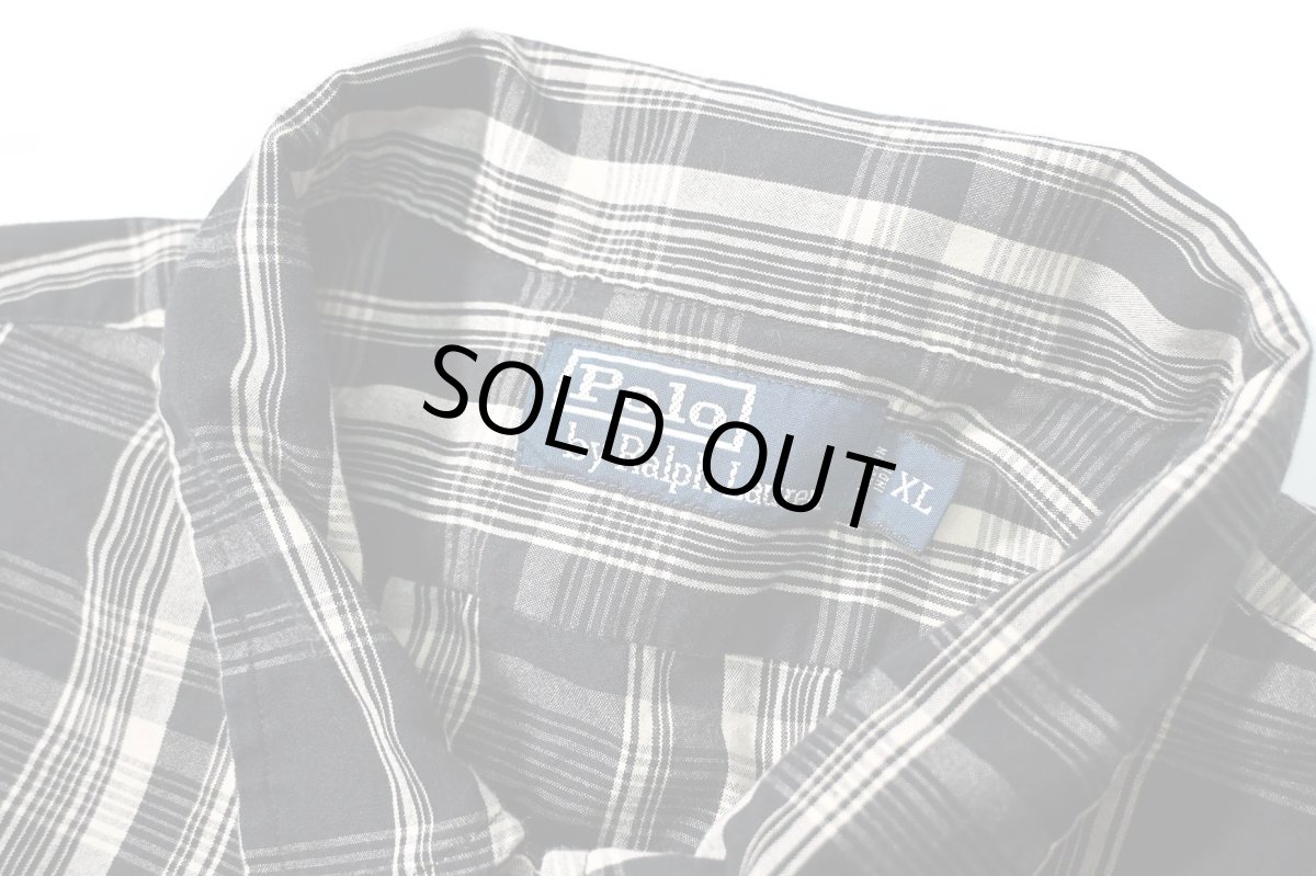 画像4: 90-00s Used Polo Ralph Lauren Pullover Plaid Shirt (4)