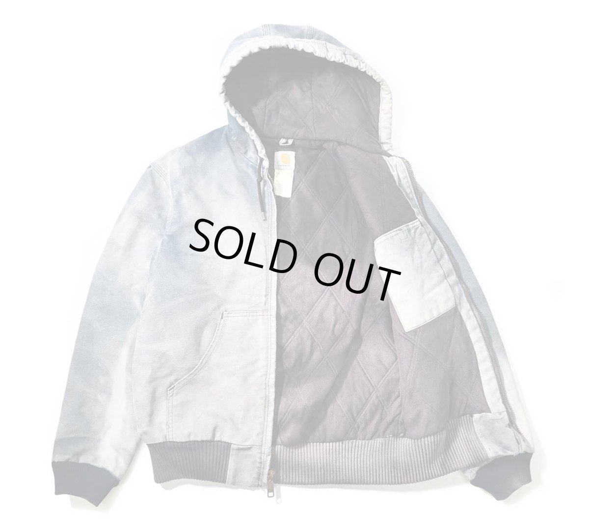 画像6: 03' Used Carhartt Quilted Flannel Lined Active Jacket Navy (6)