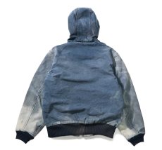 画像7: 03' Used Carhartt Quilted Flannel Lined Active Jacket Navy (7)