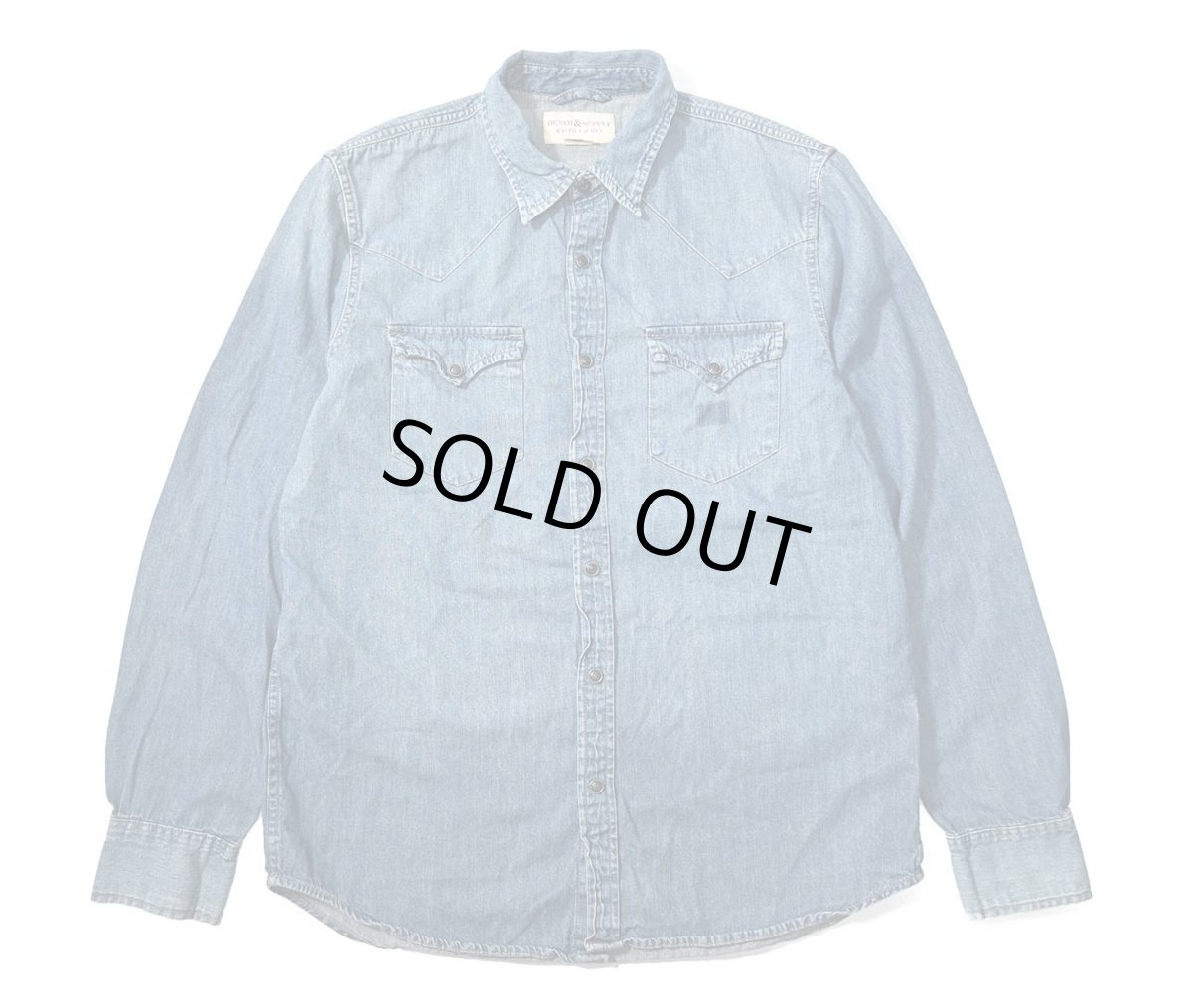 画像1: Used Denim&Supply Ralph Lauren Denim Western Shirt (1)