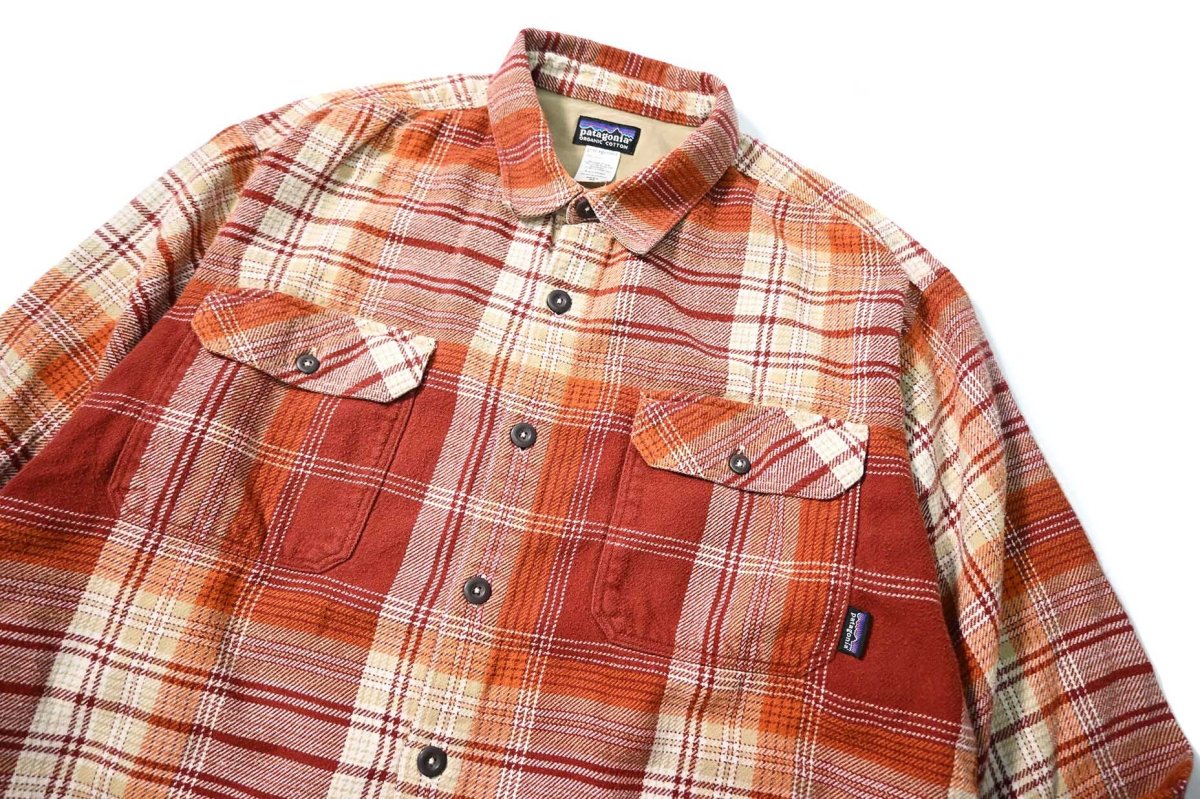 画像2: 04' Used patagonia Heavy Flannel Shirt パタゴニア (2)