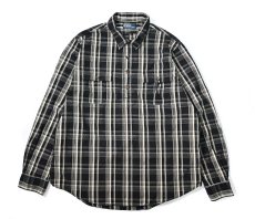 画像1: 90-00s Used Polo Ralph Lauren Pullover Plaid Shirt (1)