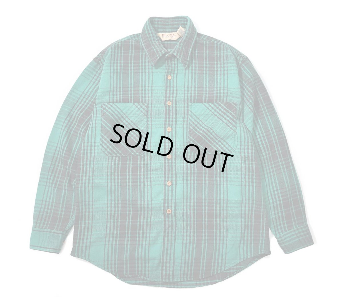 画像1: 80-90s Used Big Mac Heavy Flannel Shirt made in USA (1)