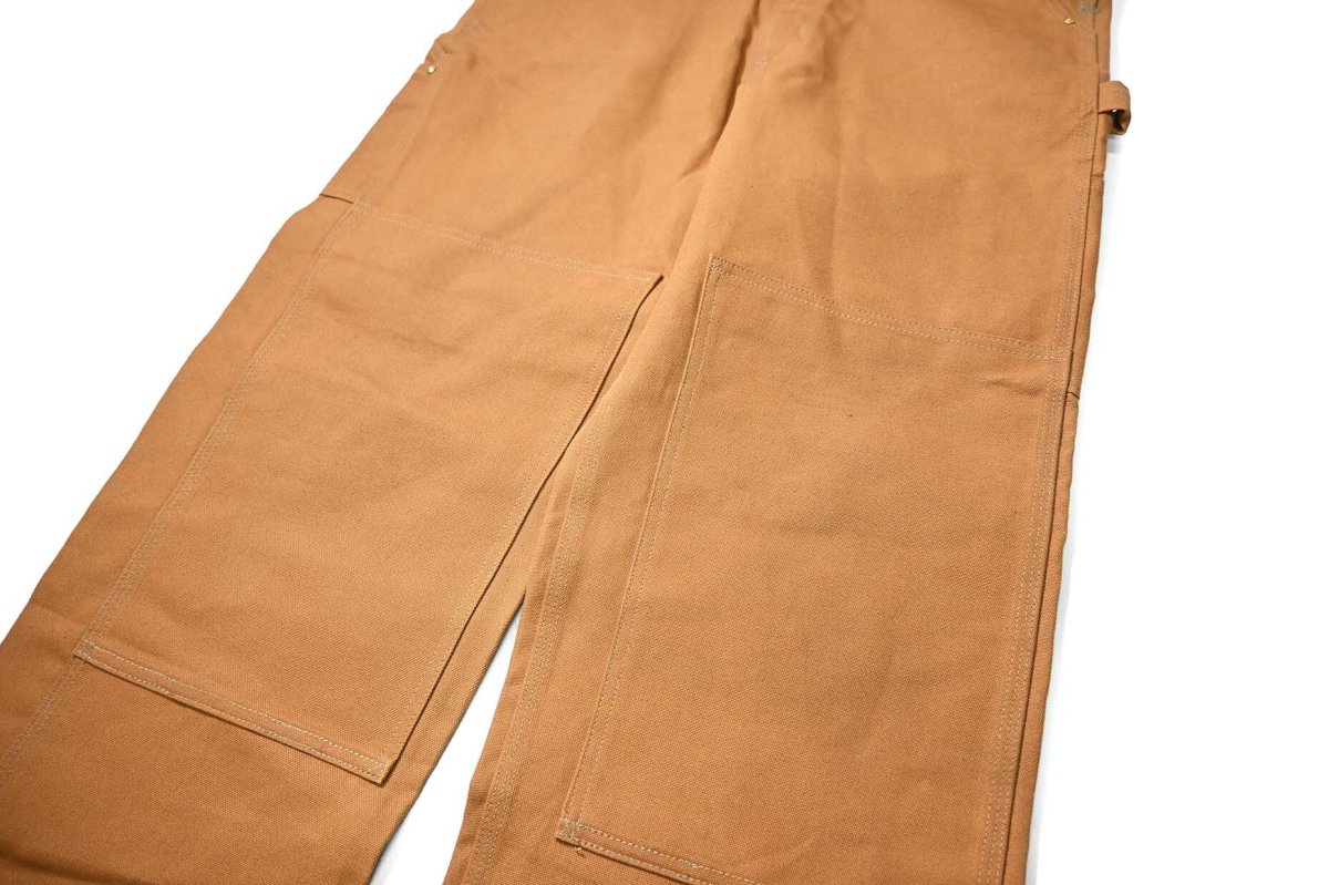画像4: 17' Deadstock Carhartt Double Knee Duck Overall Brown (4)