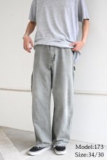 画像7: 00s Used Carhartt Duck Carpenter Pants Moss カーハート (7)
