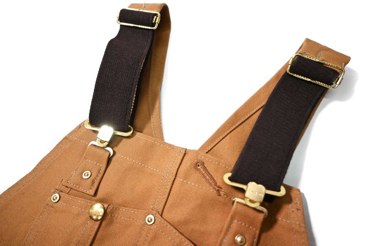 画像5: 17' Deadstock Carhartt Double Knee Duck Overall Brown (5)
