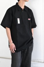 画像4: Ben Davis Short Sleeve Solid 1/2 Zip Shirt Black (4)