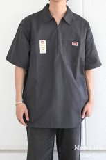 画像4: Ben Davis Short Sleeve Solid 1/2 Zip Shirt Charcoal (4)