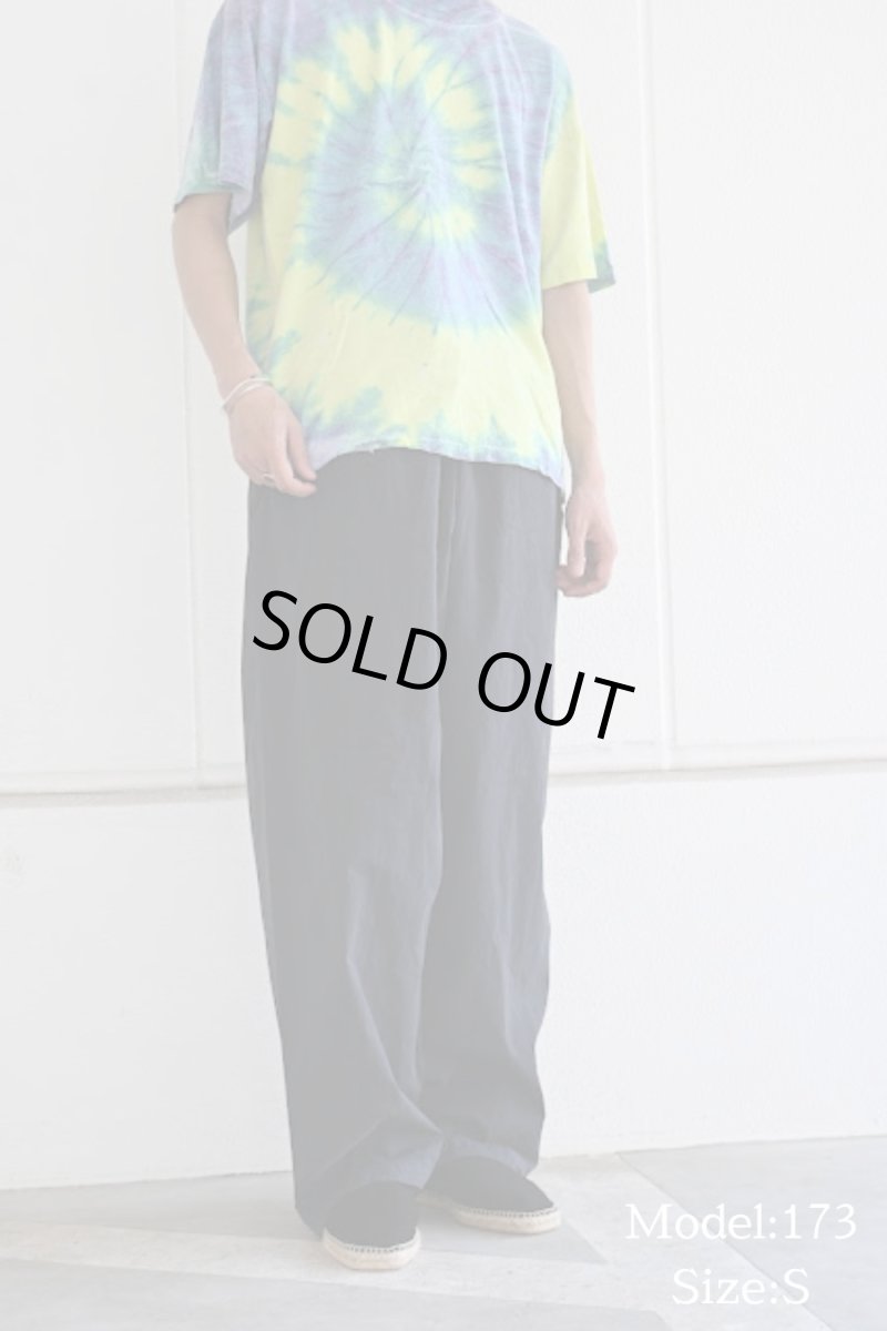 画像3: Los Angeles Apparel Cotton Poplin Wide Leg Pants Dolphin Blue ロサンゼルス アパレル (3)