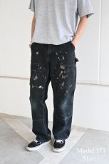 画像8: Used Carhartt Duck Double Knee Carpenter Pants Black made in USA カーハート (8)