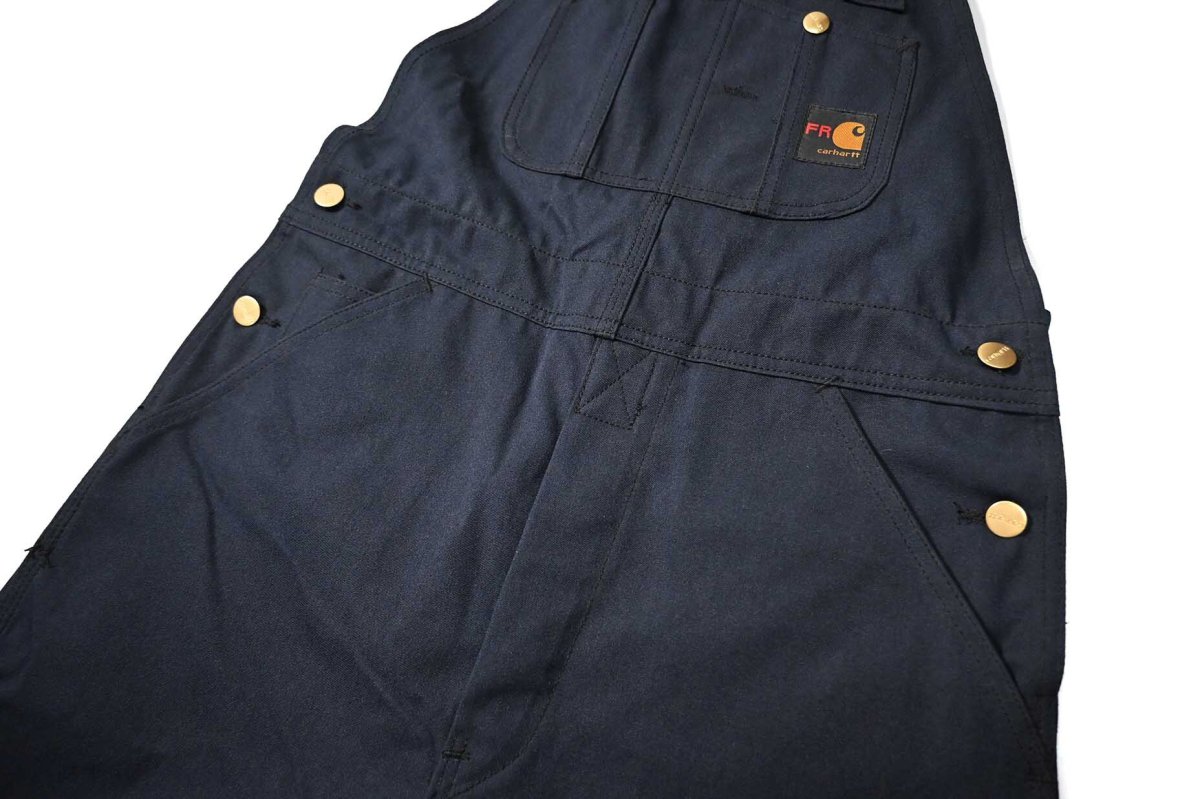 画像2: 90s Deadstock Carhartt FR Double Knee Nomex® Overall Navy (2)