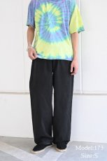 画像3: Los Angeles Apparel Cotton Poplin Wide Leg Pants Black ロサンゼルス アパレル (3)