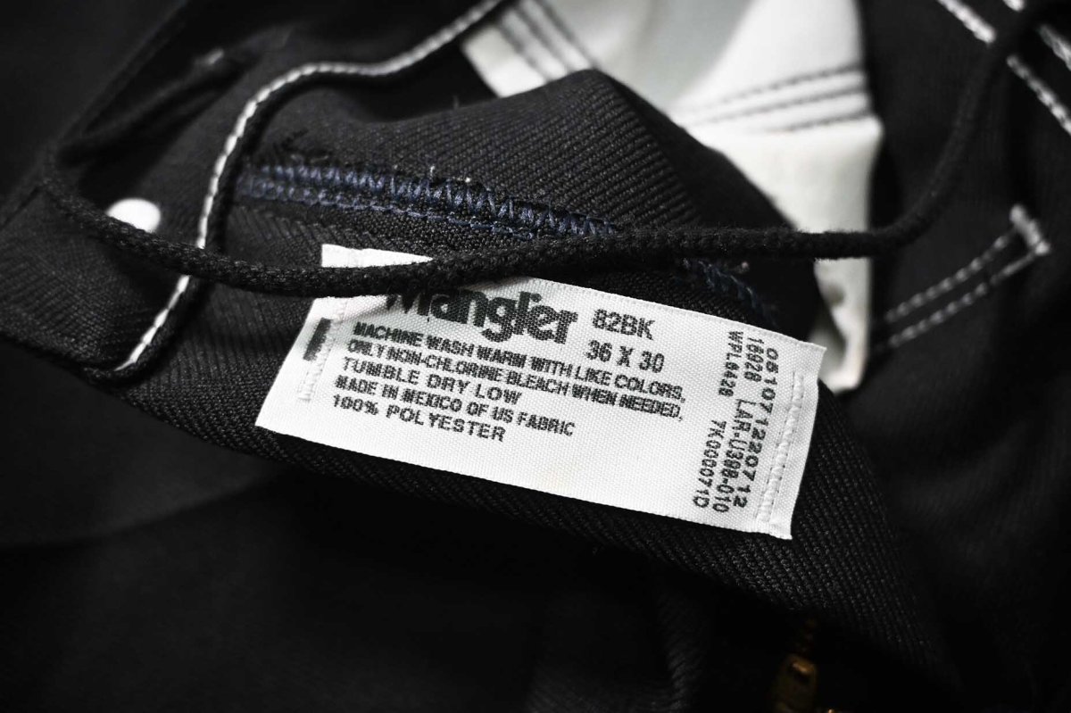 画像7: Used Wrangler Remake Sta-Prest Wrancher Dress Jeans Black (7)