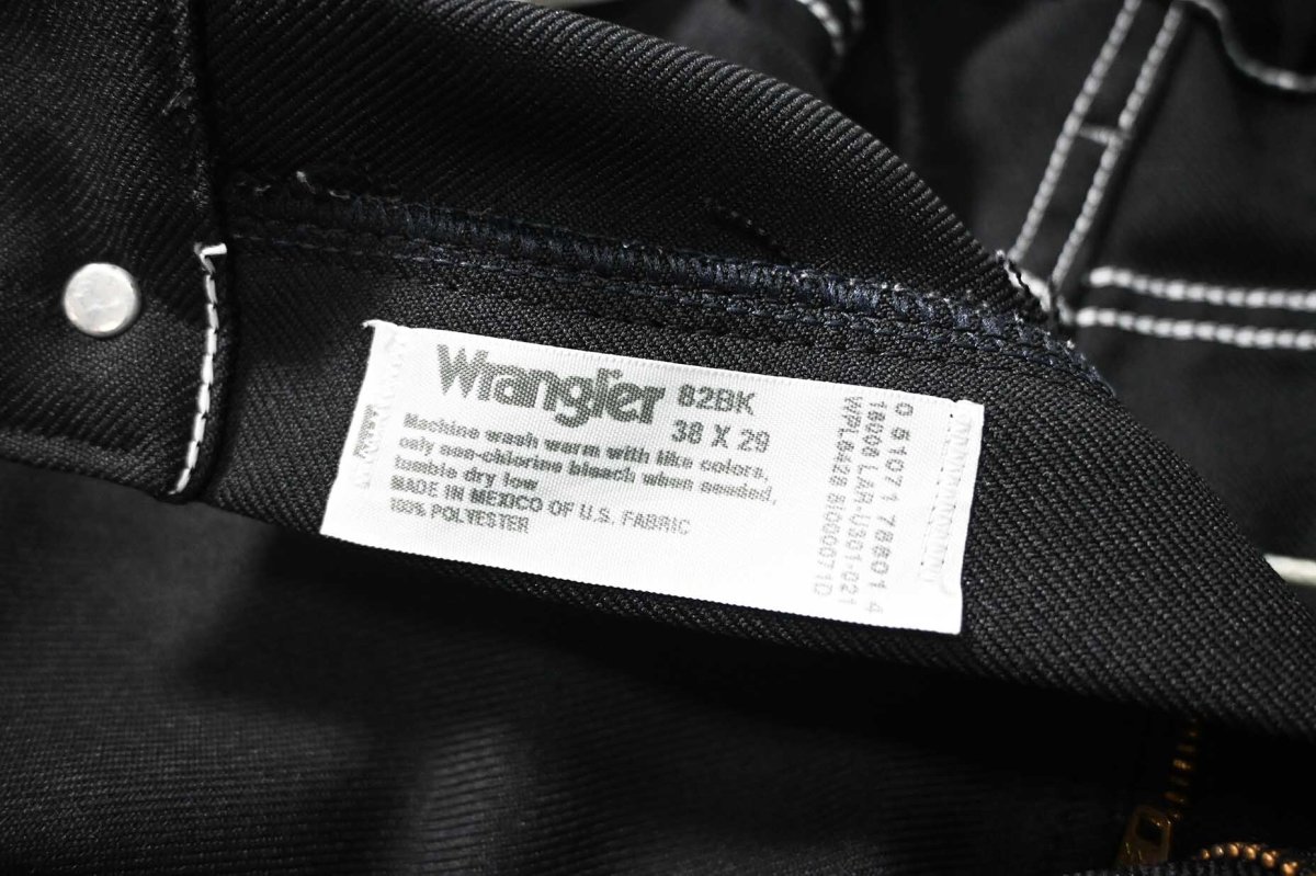 画像7: Used Wrangler Remake Sta-Prest Wrancher Dress Jeans Black (7)
