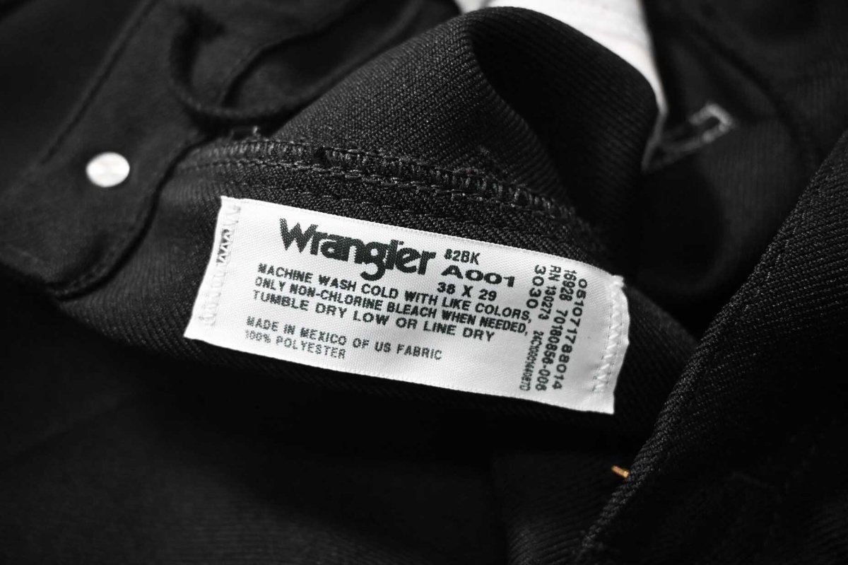 画像7: Used Wrangler Remake Sta-Prest Wrancher Dress Jeans Black (7)