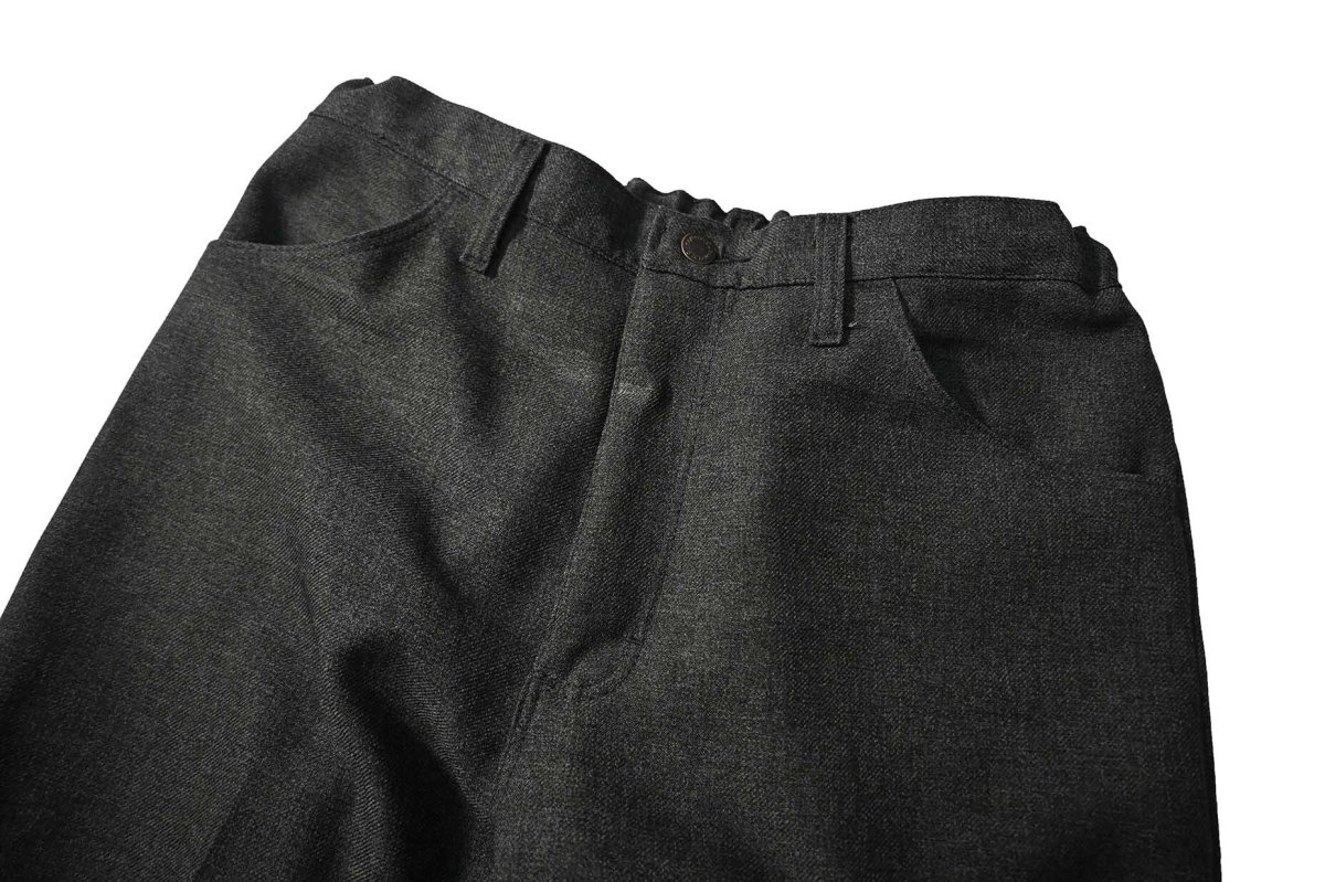 画像2: Used Wrangler Remake Sta-Prest Wrancher Dress Jeans Chacoal (2)