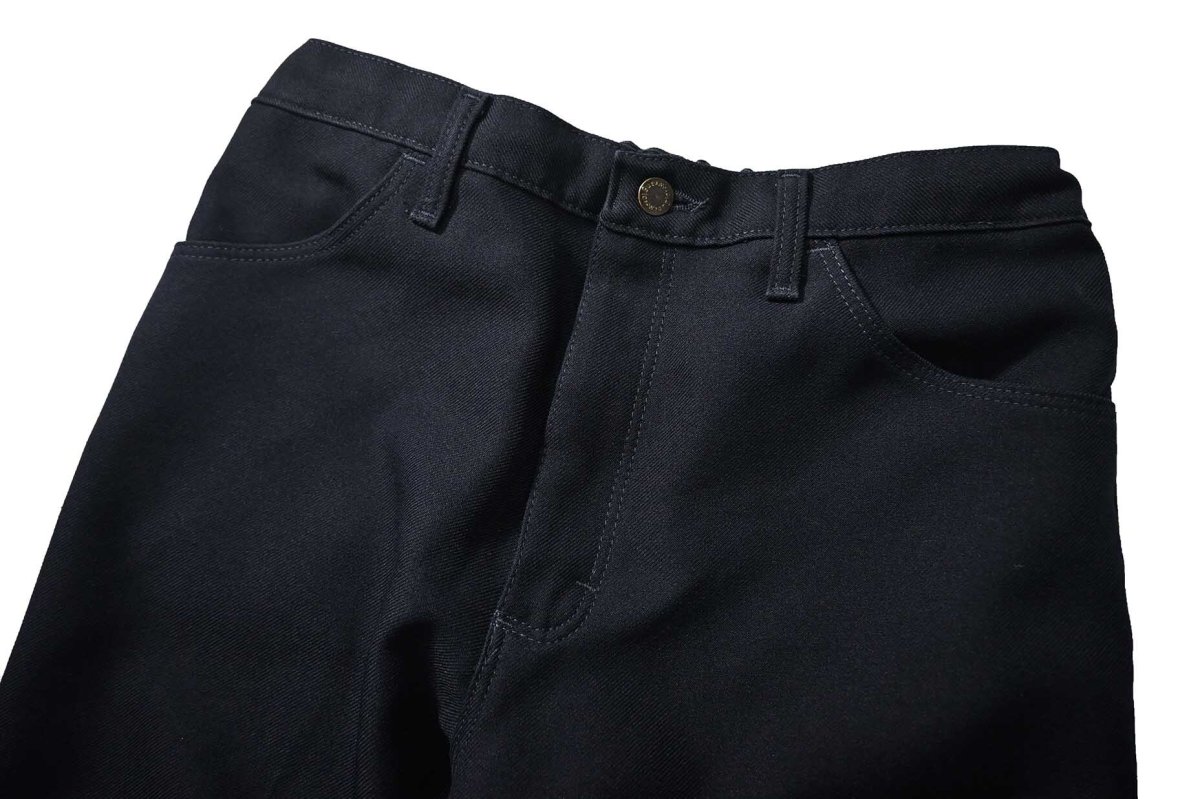 画像2: Used Wrangler Remake Sta-Prest Wrancher Dress Jeans Navy (2)