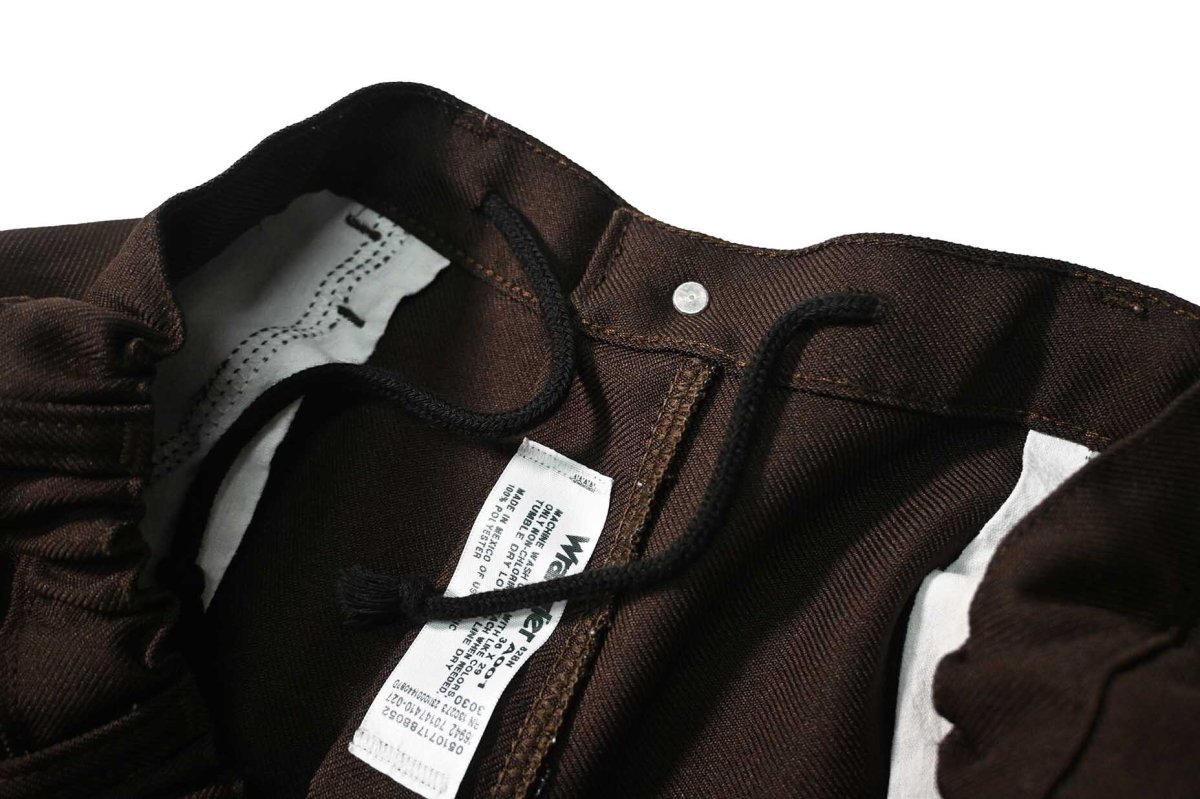 画像5: Used Wrangler Remake Sta-Prest Wrancher Dress Jeans Brown (5)