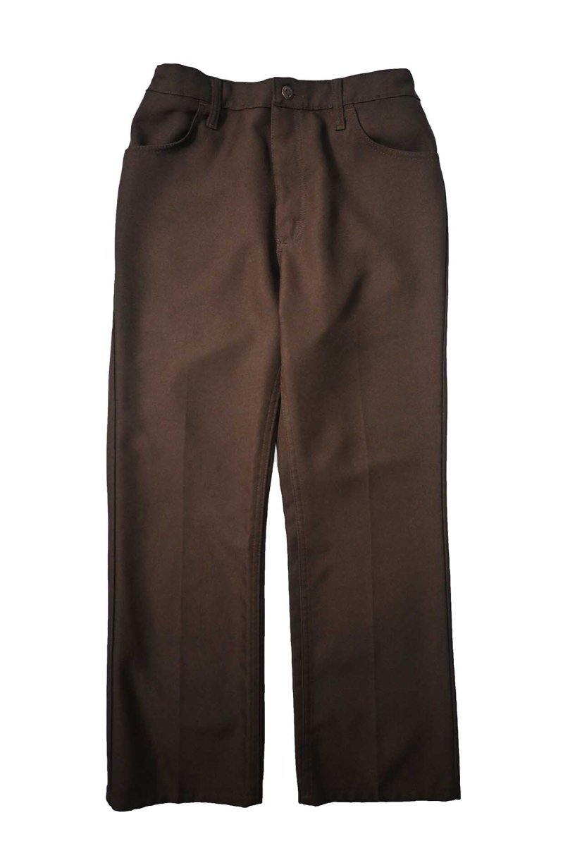 画像1: Used Wrangler Remake Sta-Prest Wrancher Dress Jeans Brown (1)