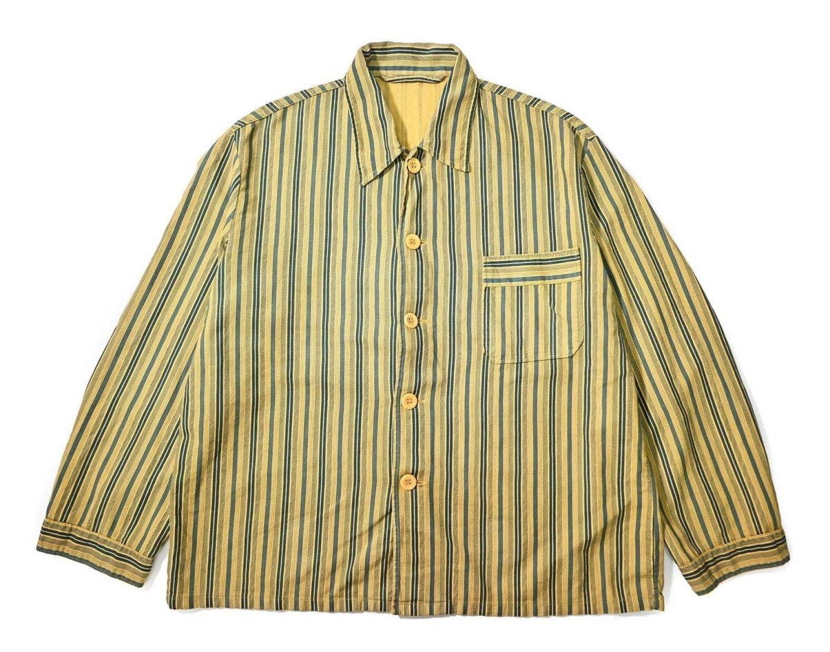 画像1: Used German Military Sleeping Shirt (1)
