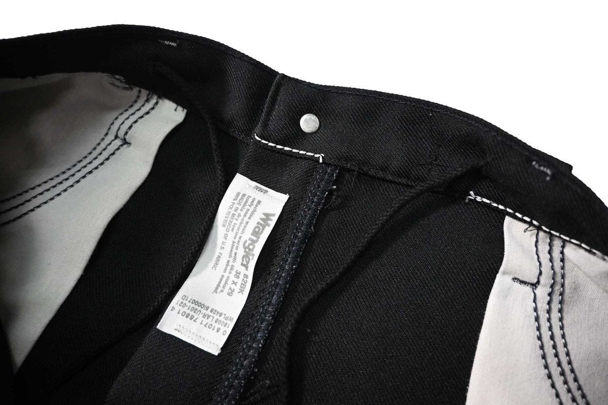 画像5: Used Wrangler Remake Sta-Prest Wrancher Dress Jeans Black (5)