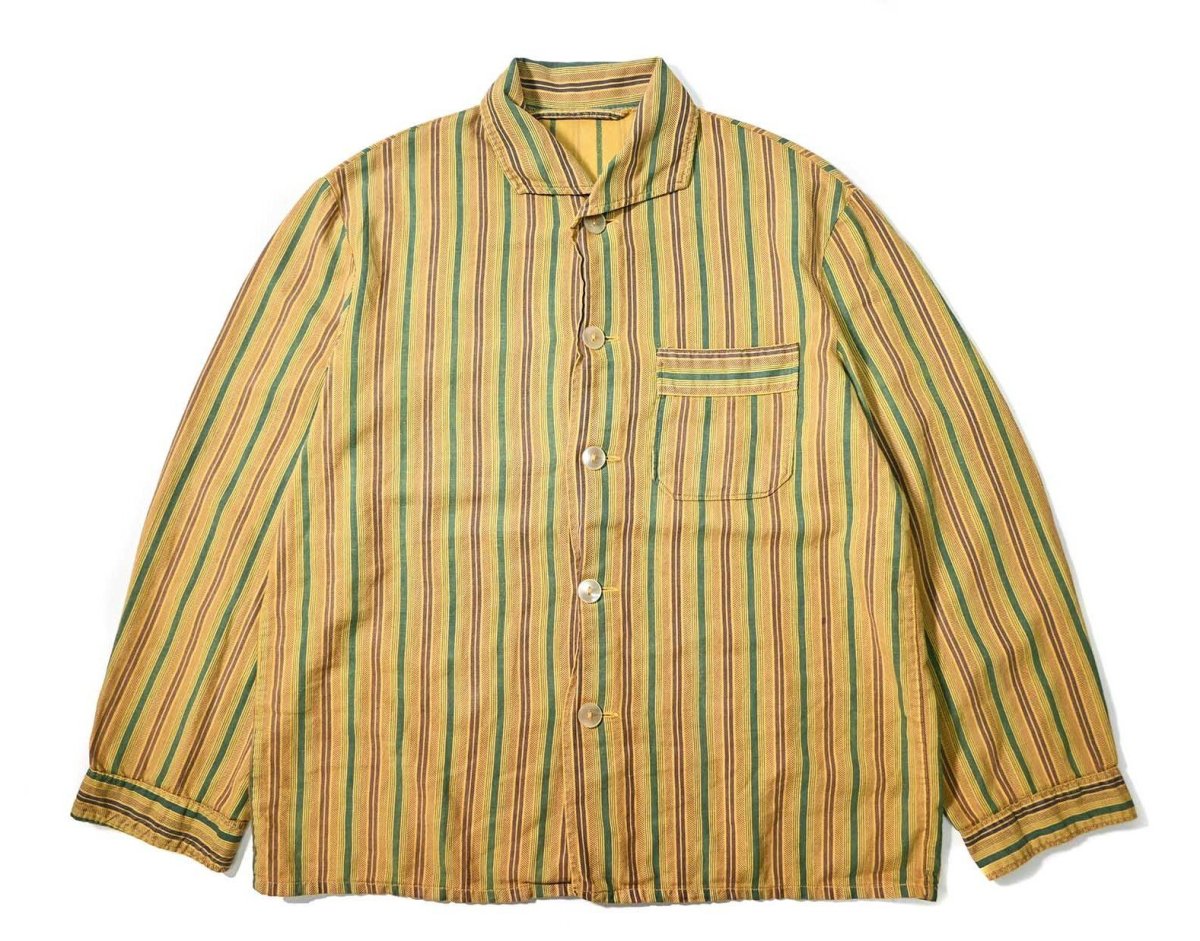 画像1: Used German Military Sleeping Shirt (1)