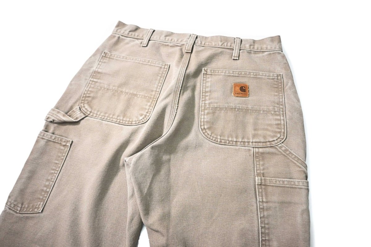 画像4: 11' Used Carhartt Duck Carpenter Pants Mushroom カーハート (4)