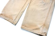 画像3: 16' Used Carhartt Duck Carpenter Pants Brown カーハート (3)