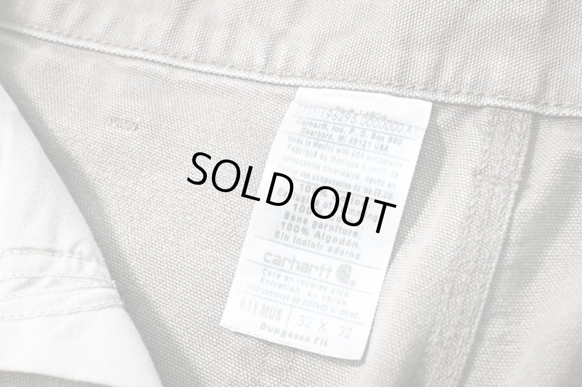 画像6: 11' Used Carhartt Duck Carpenter Pants Mushroom カーハート (6)