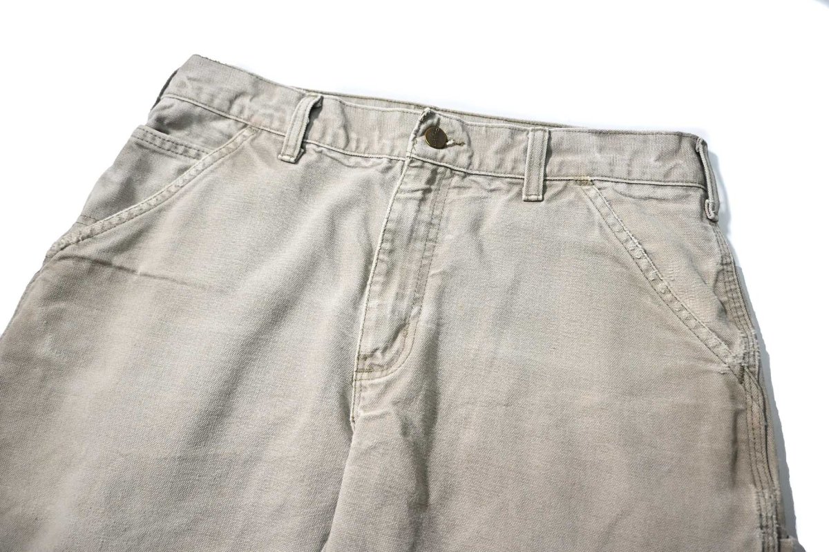 画像2: 11' Used Carhartt Duck Carpenter Pants Desert カーハート (2)