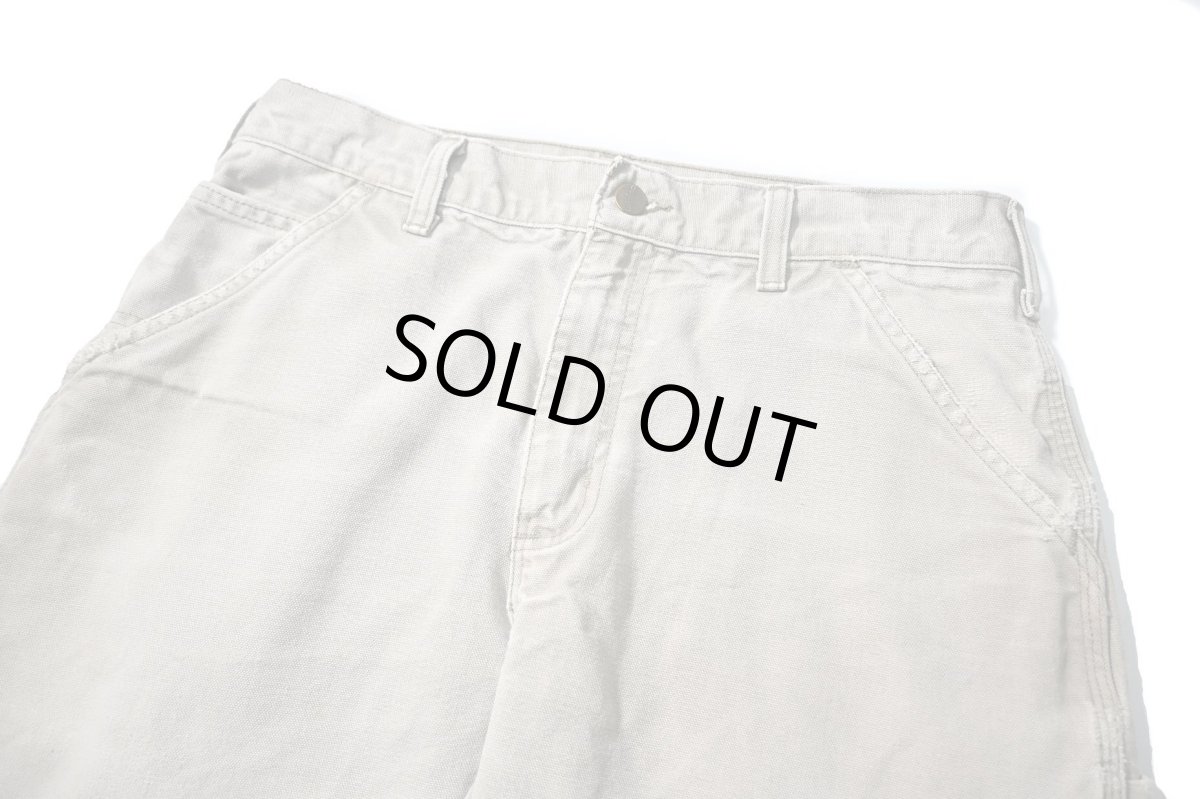 画像2: 11' Used Carhartt Duck Carpenter Pants Desert カーハート (2)