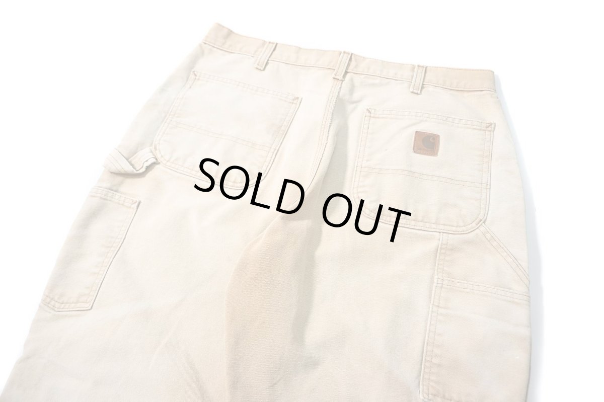 画像4: 16' Used Carhartt Duck Carpenter Pants Brown カーハート (4)