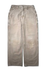画像1: 11' Used Carhartt Duck Carpenter Pants Mushroom カーハート (1)