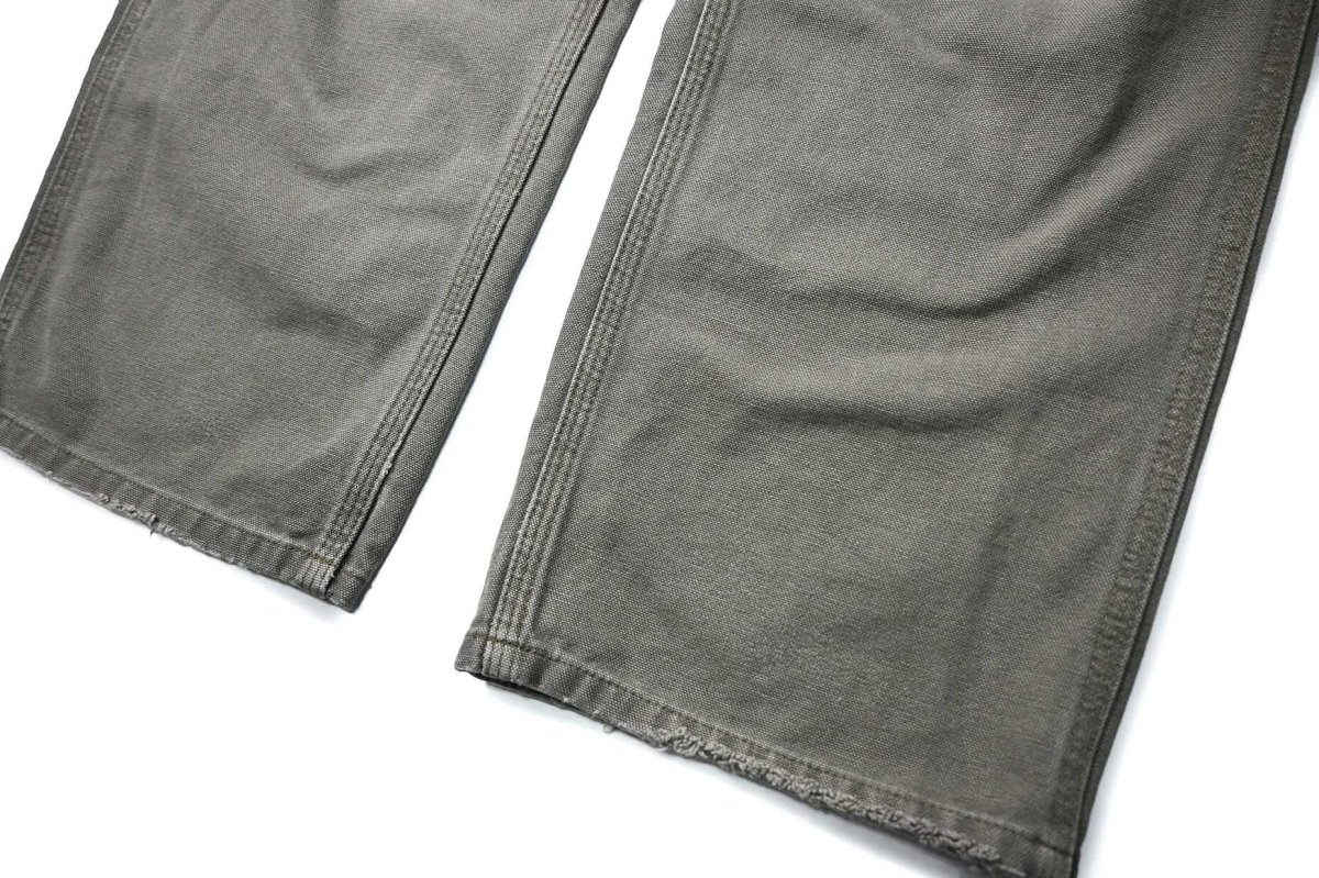 画像3: 15' Used Carhartt Duck Carpenter Pants Moss カーハート (3)