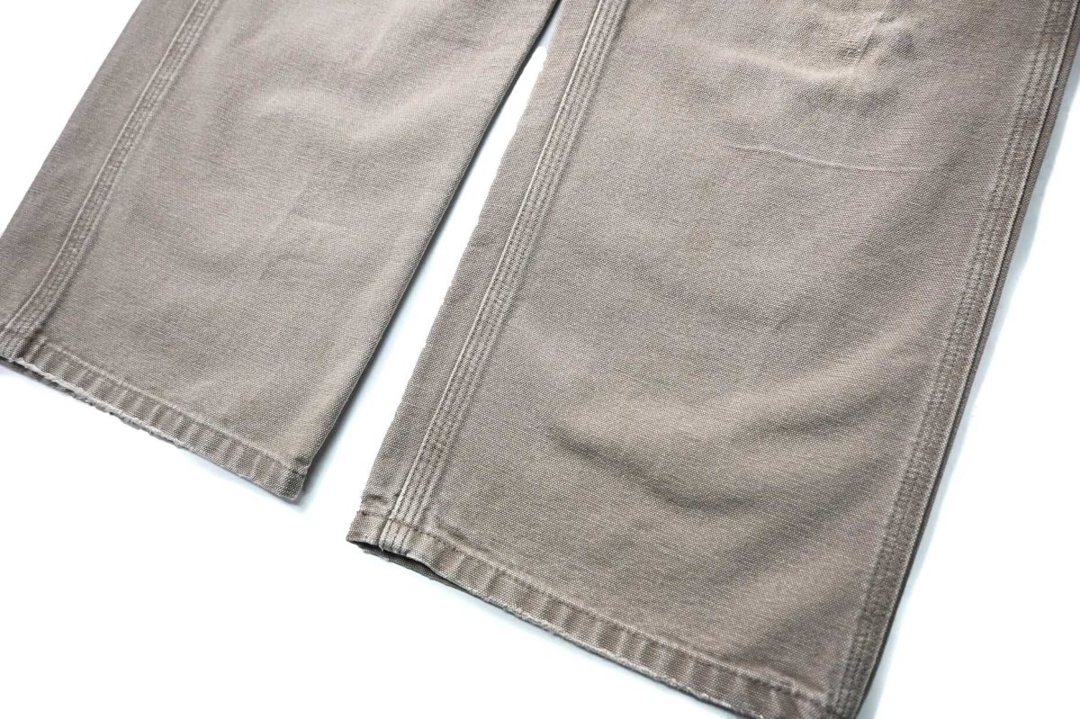 画像3: 11' Used Carhartt Duck Carpenter Pants Mushroom カーハート (3)