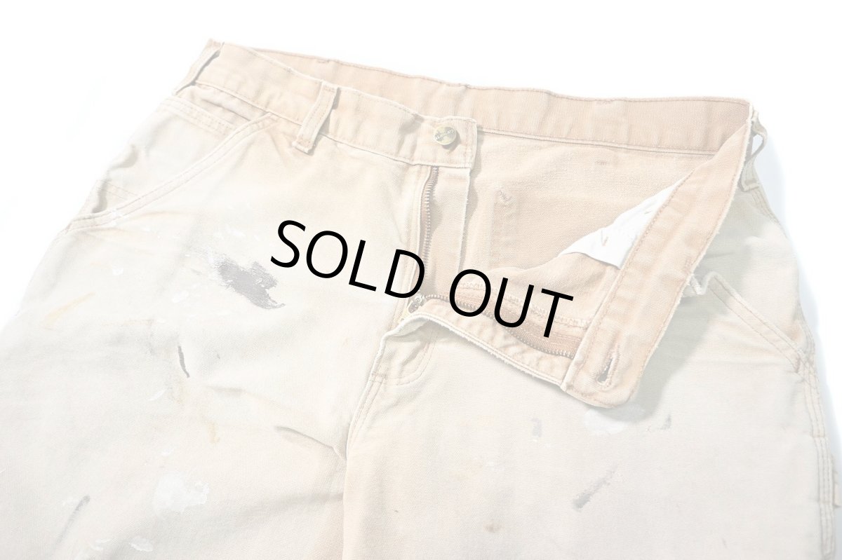 画像5: 16' Used Carhartt Duck Carpenter Pants Brown カーハート (5)