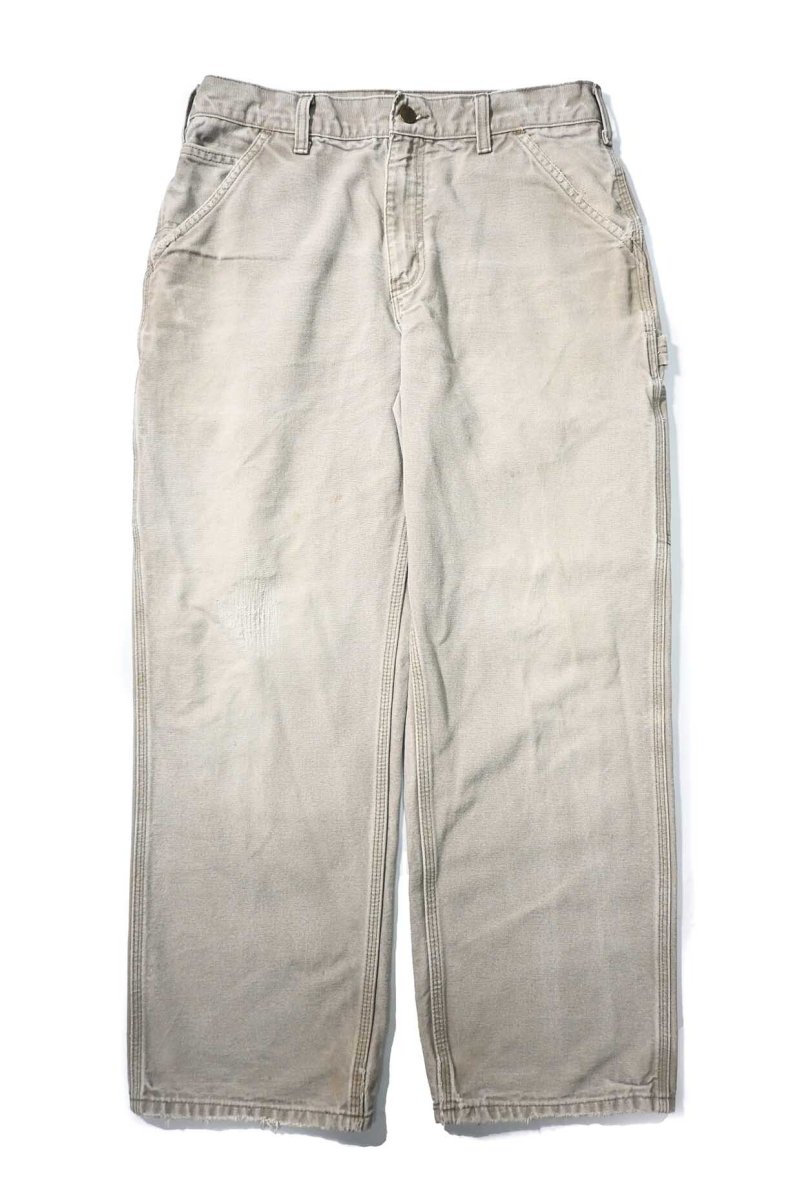 画像1: 11' Used Carhartt Duck Carpenter Pants Desert カーハート (1)