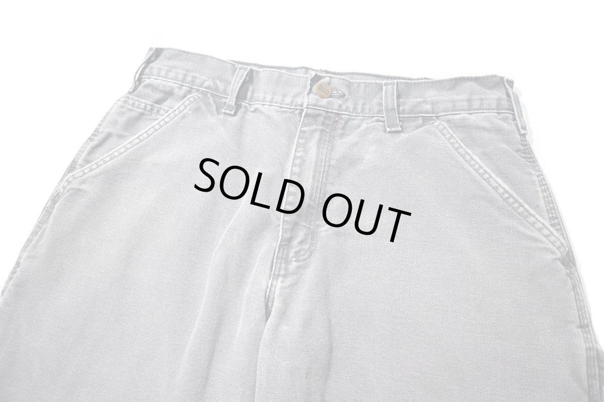 画像2: 00s Used Carhartt Duck Carpenter Pants Petrol Blue カーハート (2)