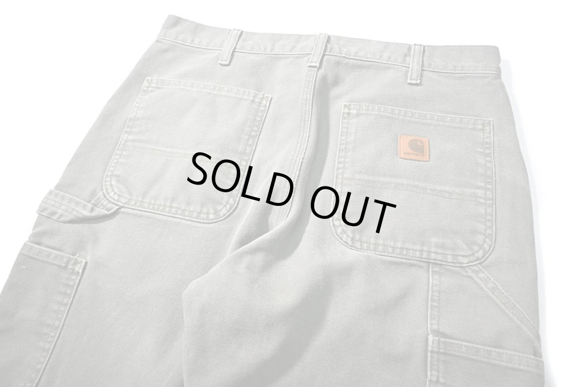 画像4: 15' Used Carhartt Duck Carpenter Pants Moss カーハート (4)
