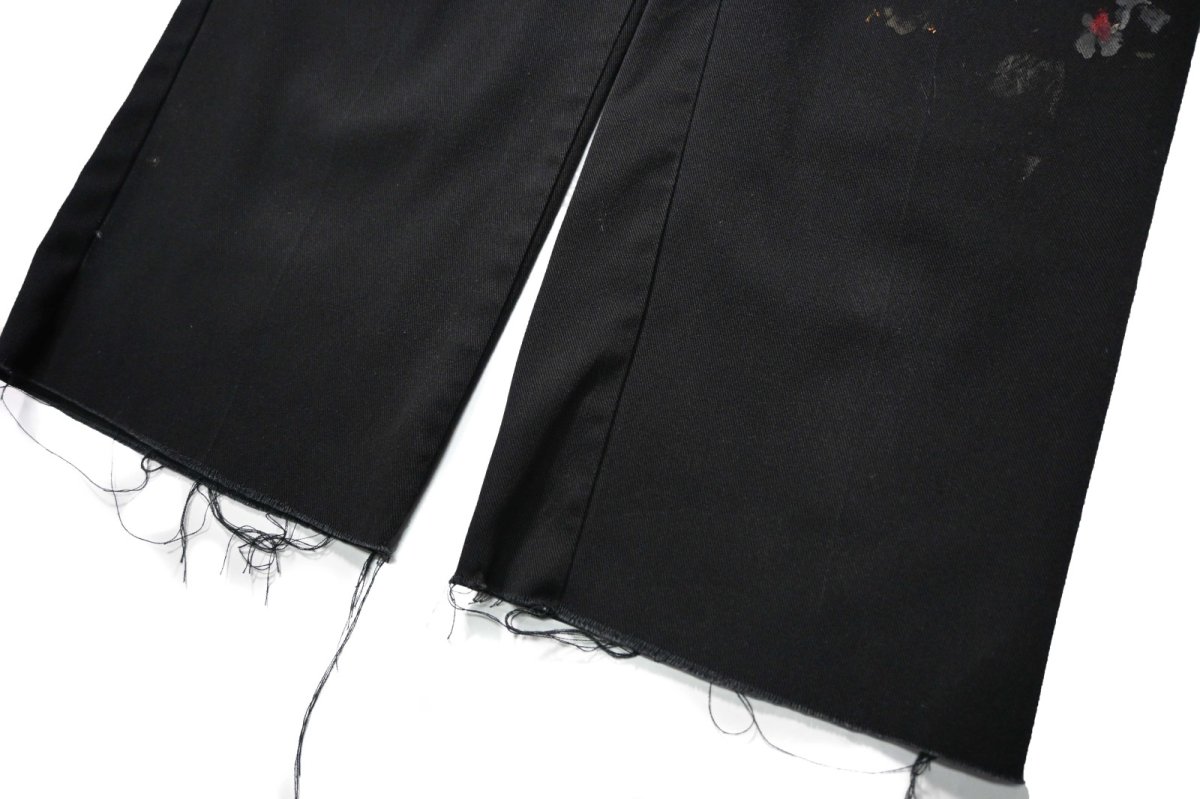 画像3: Used Dickies 874 Painted Work Pants Black (3)