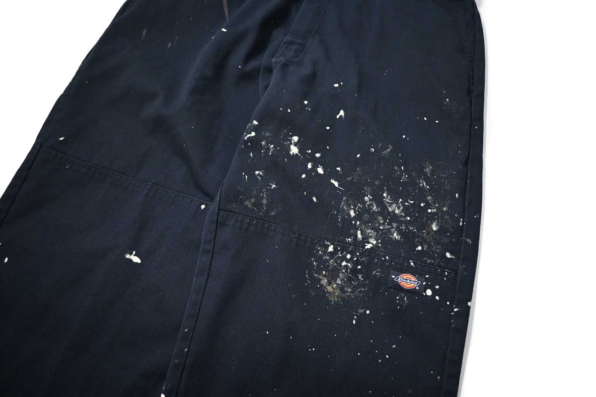 画像4: Used Dickies 85283 Double Knee Painted Work Pants Dark Navy (4)