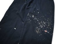画像4: Used Dickies 85283 Double Knee Painted Work Pants Dark Navy (4)